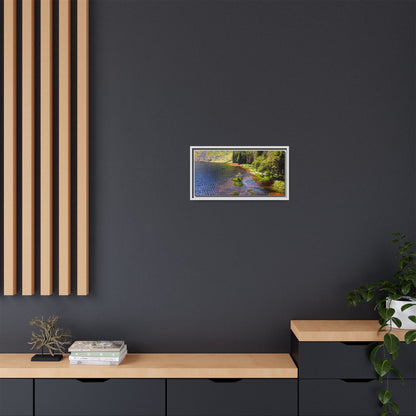 Gleanteenassig Forest Matte Canvas, Framed (Multi-color)
