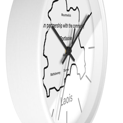 Laois County Map Wall Clock — Minimalist Irish County Clock