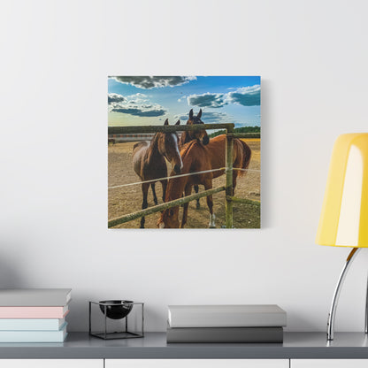 Horses Matte Canvas, Stretched, 1.25"
