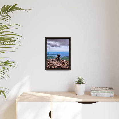 Mount Brandon Top Matte Canvas, Framed (Multi-color)