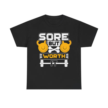 Sore But Worth It Workout Tee | Unisex Heavy Cotton Gym Shirt