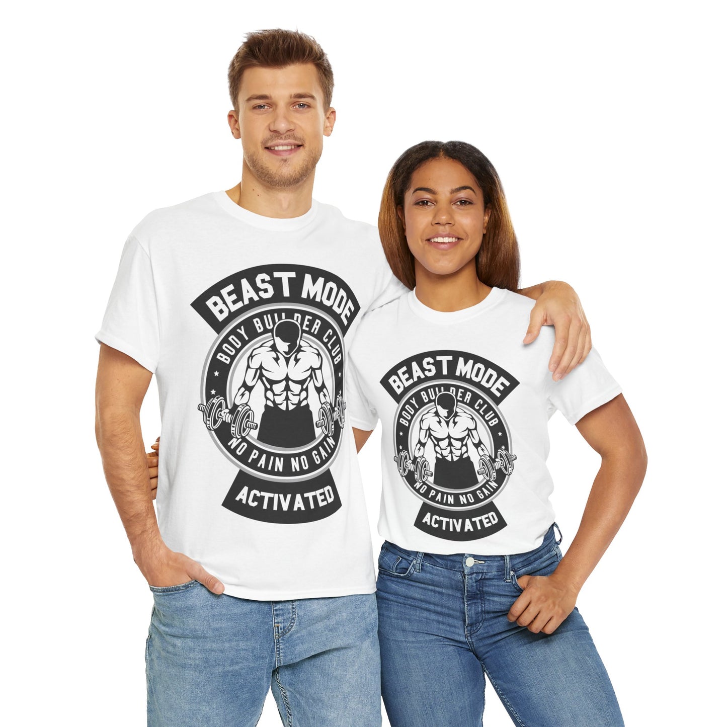 Beast Mode Unisex Heavy Cotton Tee - Body Builder Club Motivation