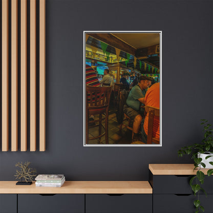 Irish Pub Matte Canvas, Framed (Multi-color)