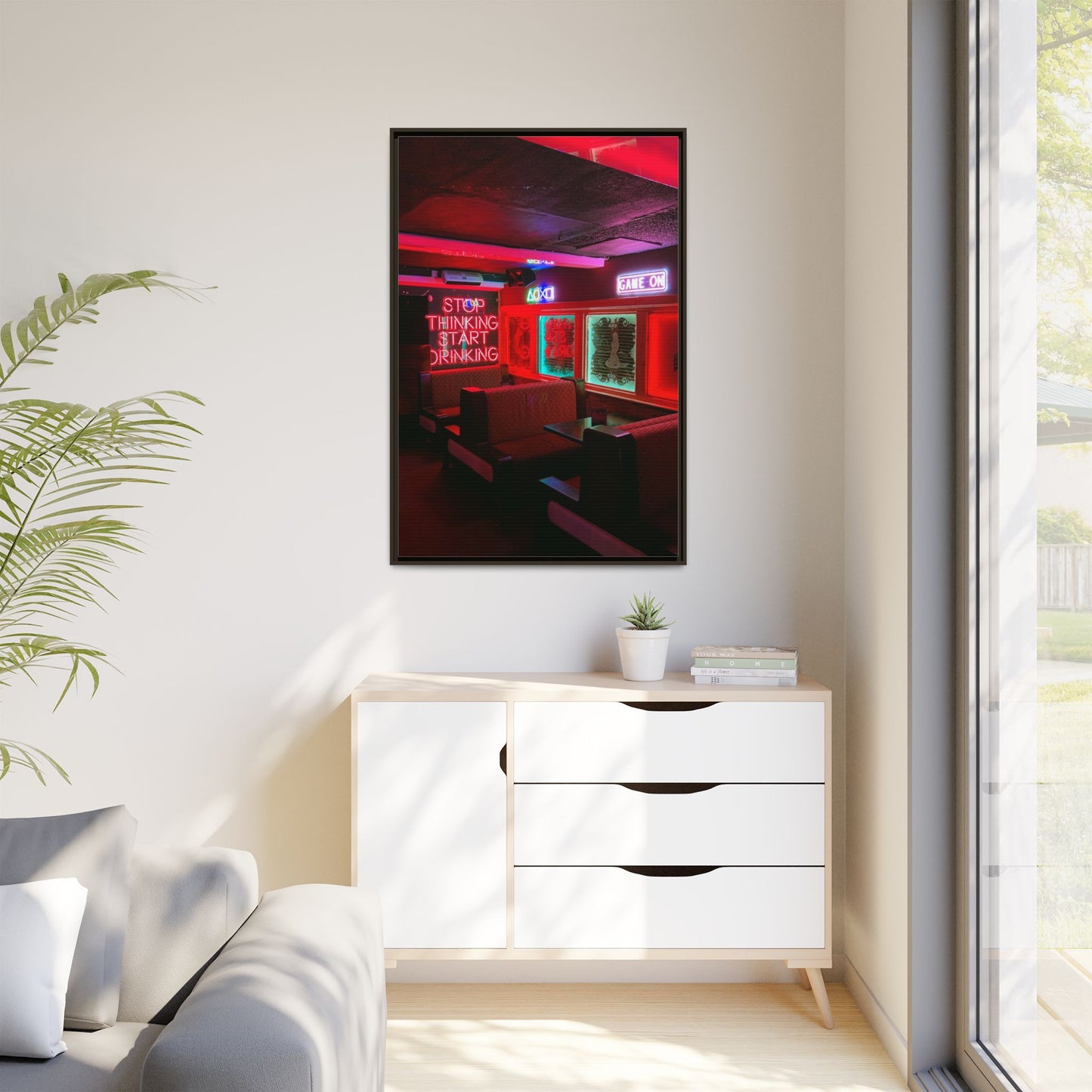 The Mermaids Night Club Matte Canvas, Framed (Multi-color)