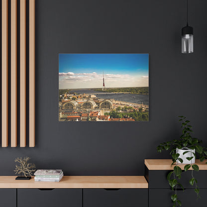 Riga TV Tower Matte Canvas, Stretched, 1.25"