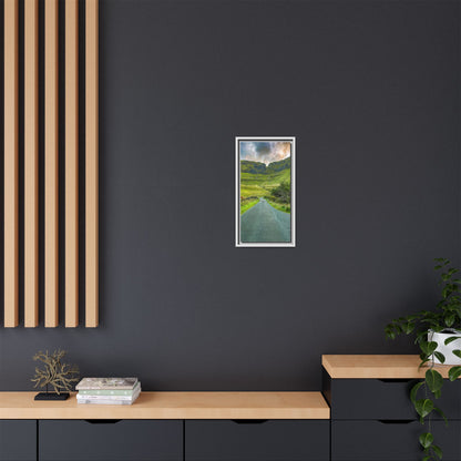 Gleniff Horseshoe Matte Canvas, Framed (Multi-color)
