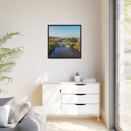 Listowel Bridge Matte Canvas, Framed (Multi-color)