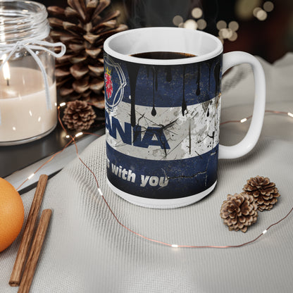 Rustic Scania Ceramic Coffee Cup - 11oz & 15oz - Perfect for Motor Enthusiasts