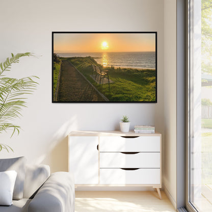 Sunset in Ballybunion 2 Matte Canvas, Framed (Multi-color)
