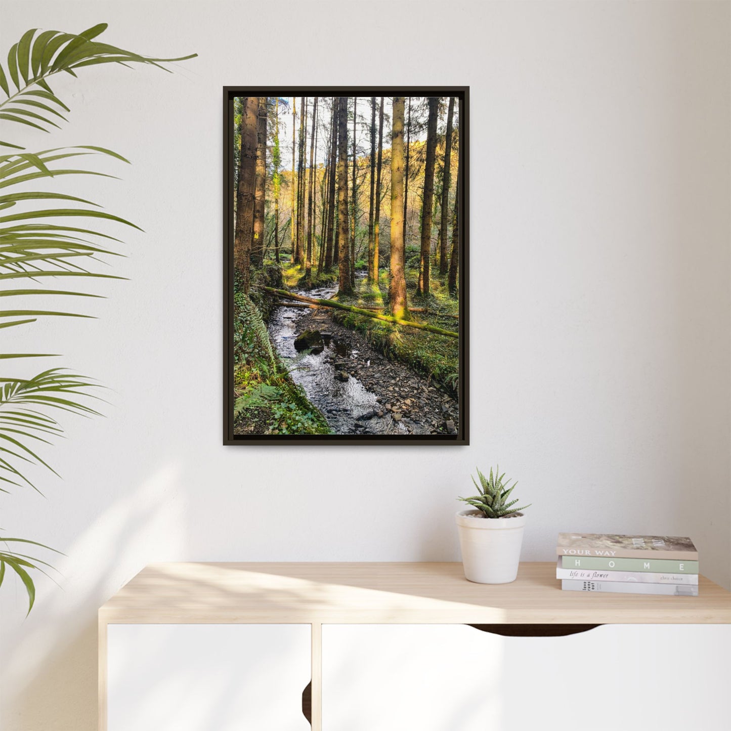 Glanageenty Forest Trail 2 Matte Canvas, Framed (Multi-color)