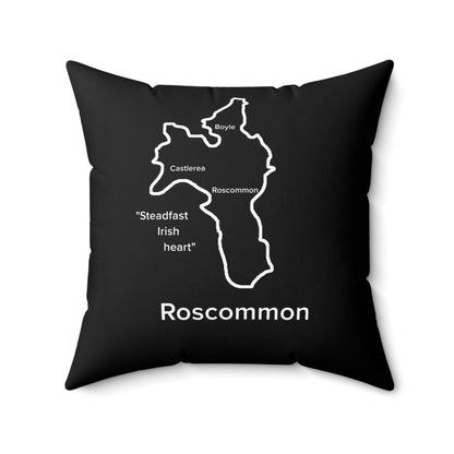 Roscommon Spun Polyester Square Pillow Black Edition 4 Sizes