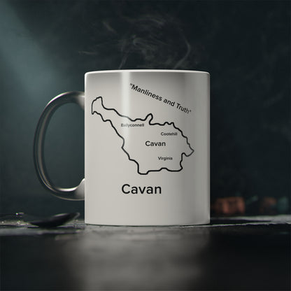 Cavan Magic Mug: Color - Changing Coffee Cup with Artistic Map Design