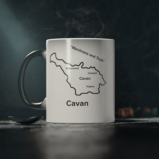 Cavan Magic Mug: Color - Changing Coffee Cup with Artistic Map Design