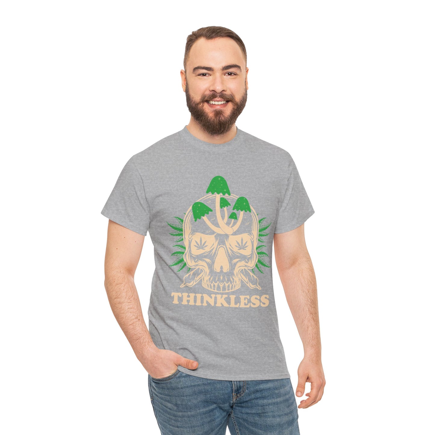 Mushroom Skull 'THINKLESS' T-Shirt
