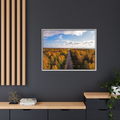Somewhere In Lithuania Matte Canvas, Framed (Multi-color)