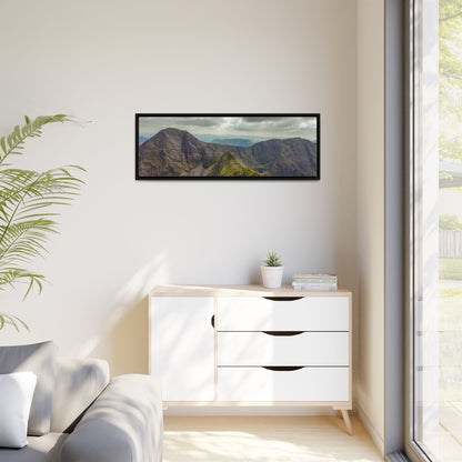 Halfway to Carrauntoohil Matte Canvas, Framed (Multi-color)