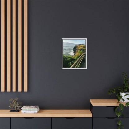 Ballybunion Cliff Walk Matte Canvas, Framed (Multi-color)