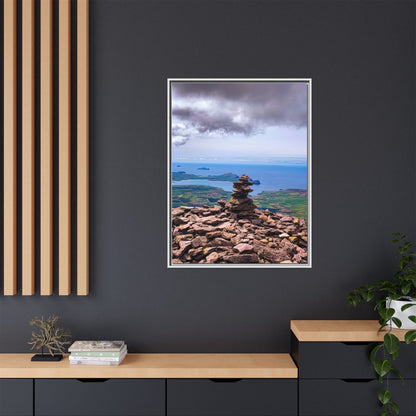 Mount Brandon Top Matte Canvas, Framed (Multi-color)