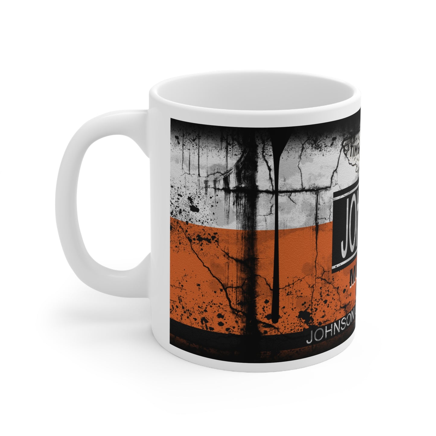 Vintage Johnson Oil Ceramic Coffee Mug | 11oz & 15oz