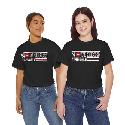 Motivational Graphic Tee - 'Nothing is Impossible' for Daily Inspiration