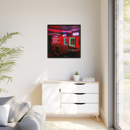The Mermaids Night Club Matte Canvas, Framed (Multi-color)