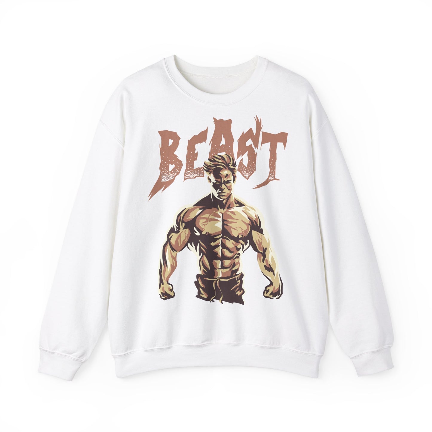 Motivational Beast Unisex Heavy Blend™ Crewneck Sweatshirt - Fitness Apparel