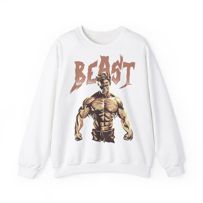 Motivational Beast Unisex Heavy Blend™ Crewneck Sweatshirt - Fitness Apparel
