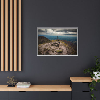 Carrauntoohil Summit Matte Canvas, Framed (Multi-color)
