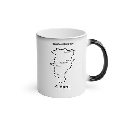 Kildare Magic Mug: Color - Changing Coffee Cup with Artistic Map Design