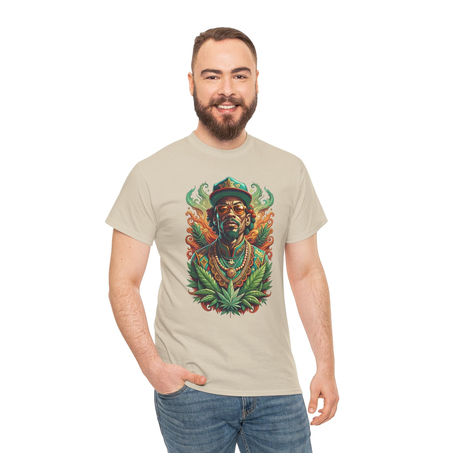 Reggae Lion Tee — Rasta Portrait Graphic T-Shirt