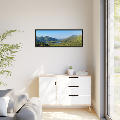 Ladies View Spring Matte Canvas, Framed (Multi-color)