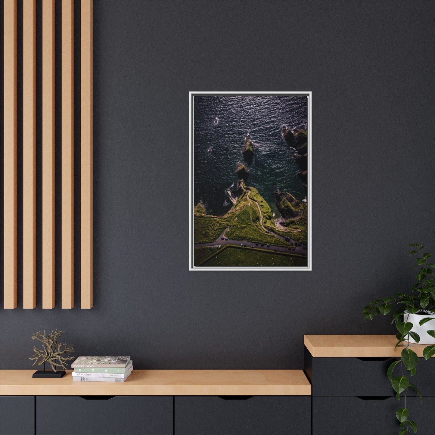 Dunquin Pier Matte Canvas, Framed (Multi-color)