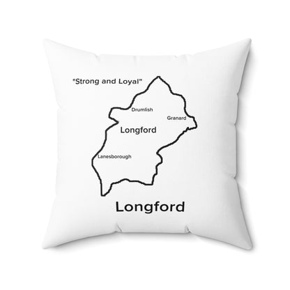 Longford Spun Polyester Square Pillow White Edition 4 Sizes