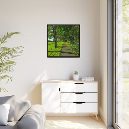 Listowel Town Park Matte Canvas, Framed (Multi-color)