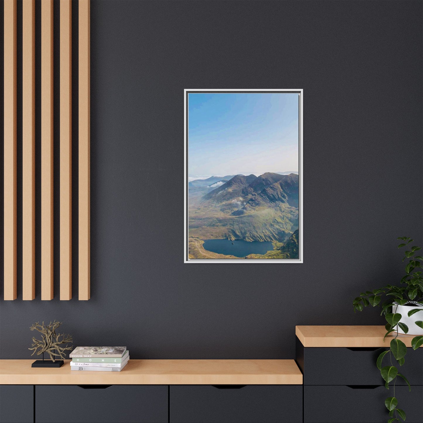 MacGillycuddy's Reeks Matte Canvas, Framed (Multi-color)