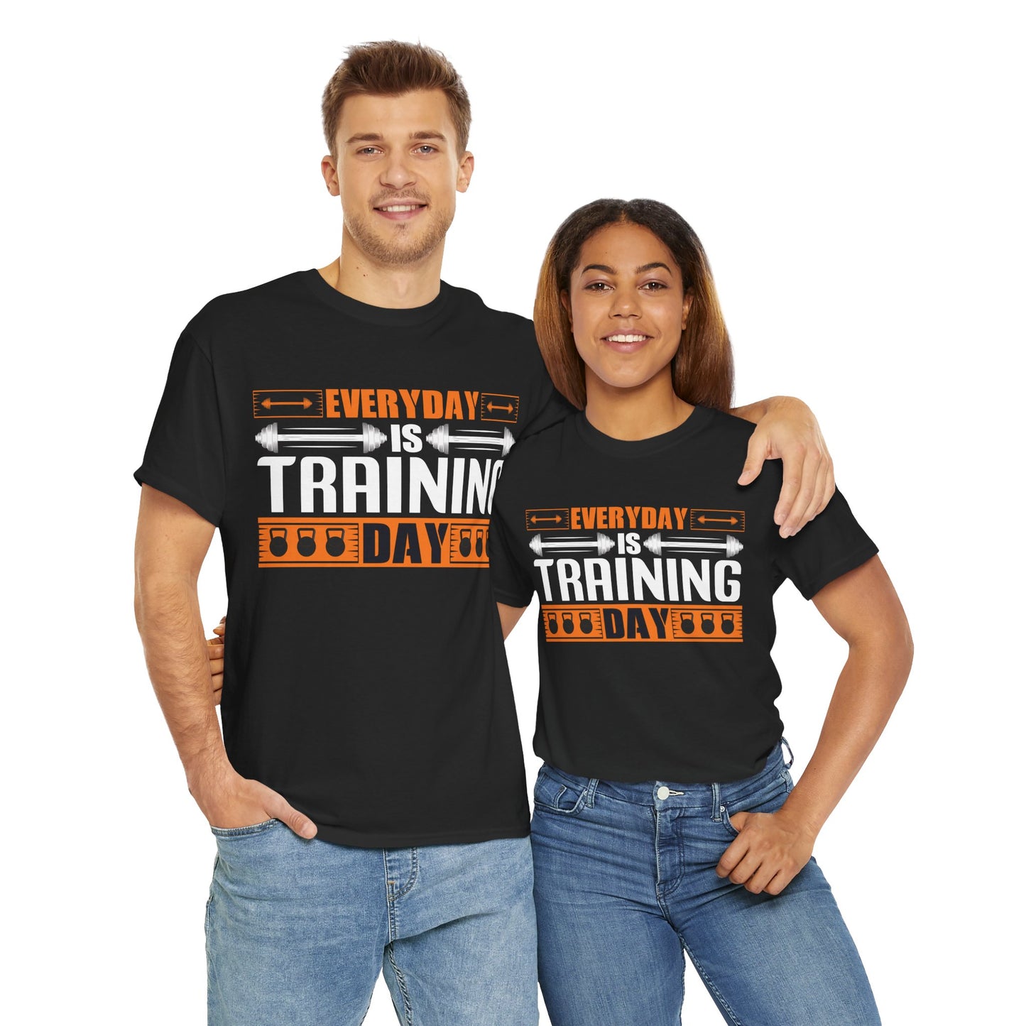 Everyday is Training Day Unisex Heavy Cotton Tee - Motivational Fitness Shirt