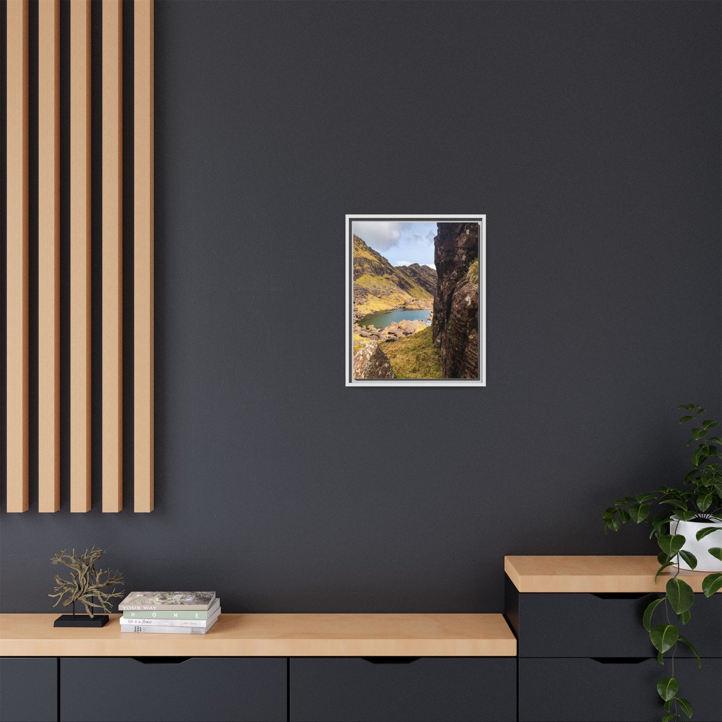 Mount Brandon Valley Matte Canvas, Framed (Multi-color)