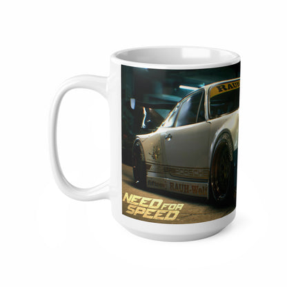 Racing-Themed Ceramic Coffee Cups – 11oz & 15oz – Perfect for Car Enthusiasts, Gamers, and Gift Giving