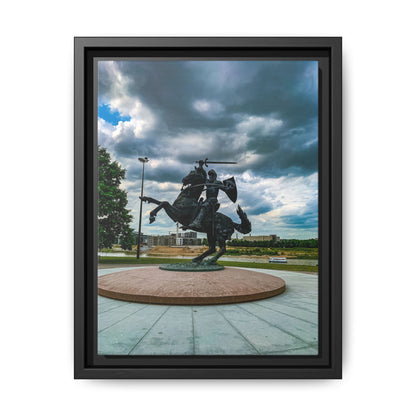 Kaunas Matte Canvas, Framed (Multi-color)