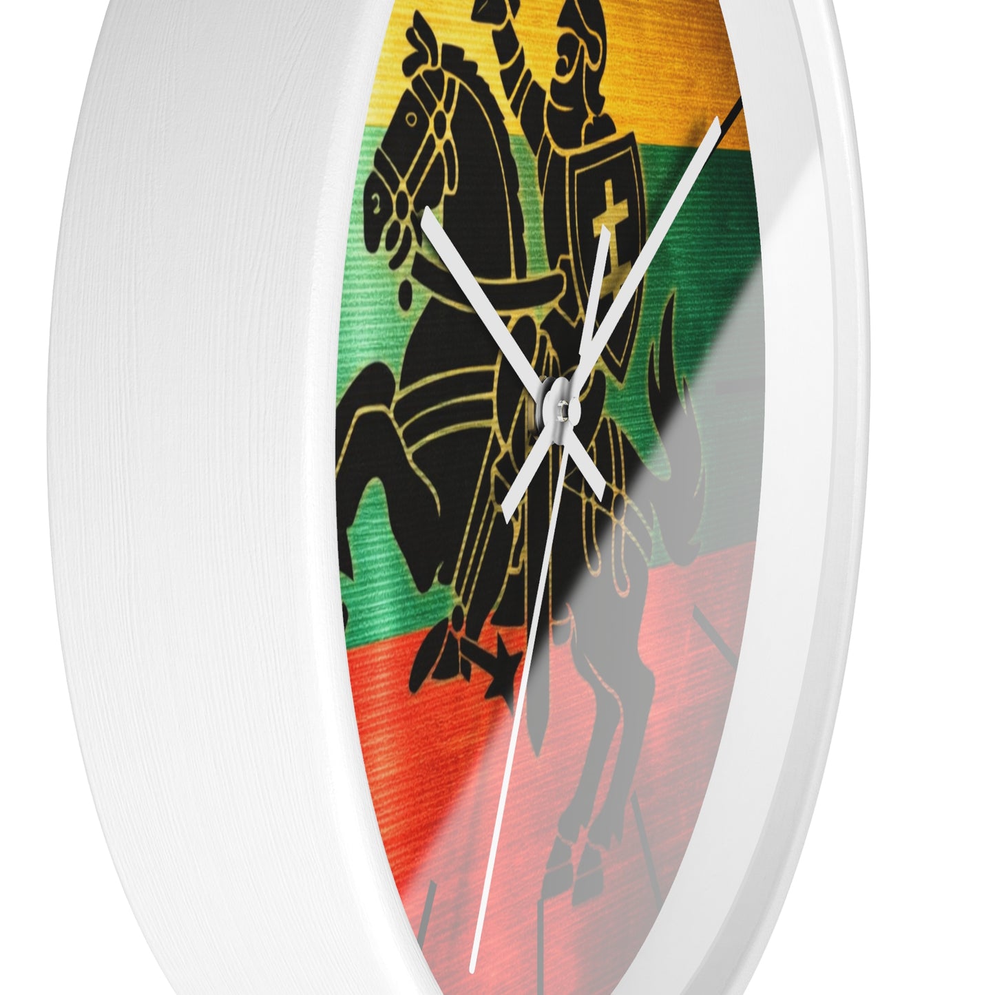 Lithuanian Vytis Wall Clock — Rasta Flag Knight Home Decor