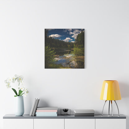 Vilnius Lake, Lithuania Matte Canvas, Stretched, 1.25"