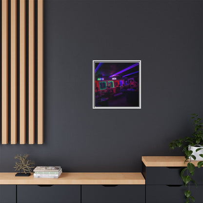 Mermaids Night Club Matte Canvas, Framed (Multi-color)