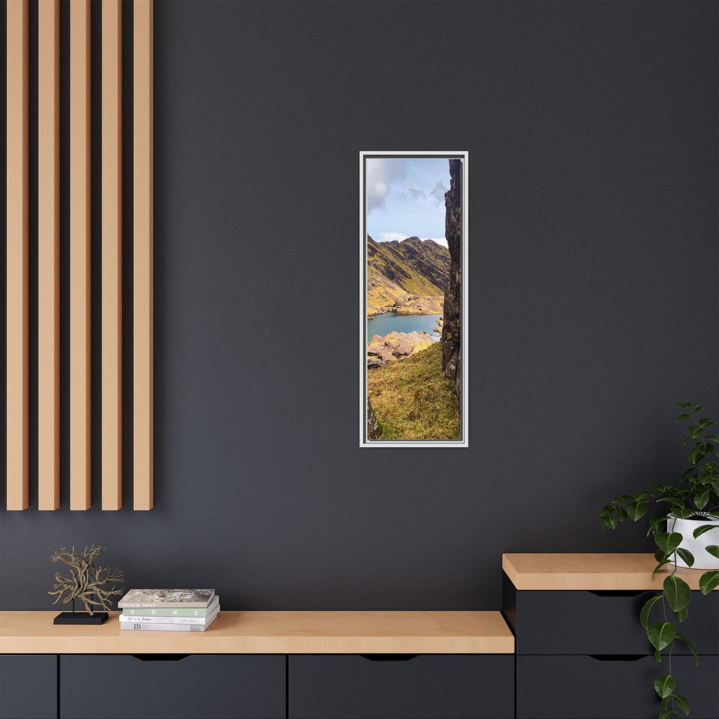 Mount Brandon Valley Matte Canvas, Framed (Multi-color)