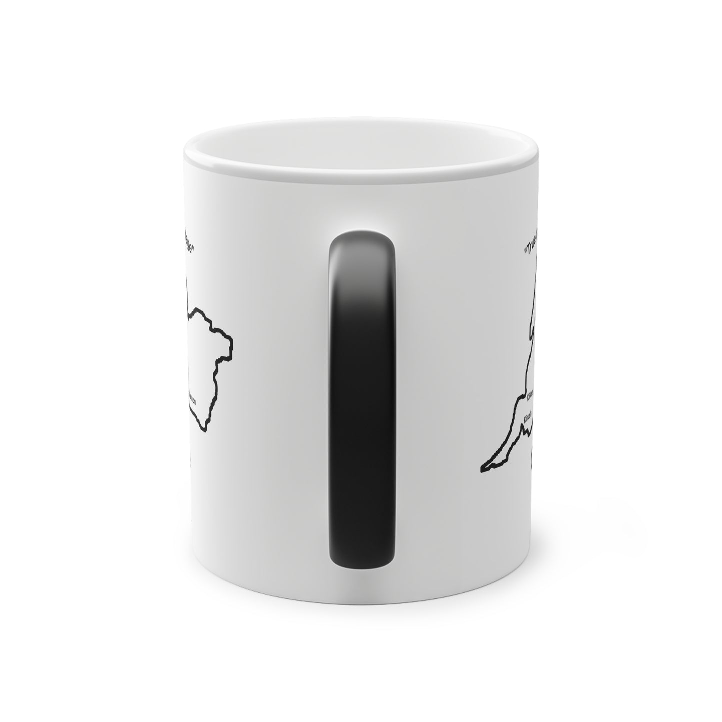 Clare Magic Mug: Color - Changing Coffee Cup with Artistic Map Design