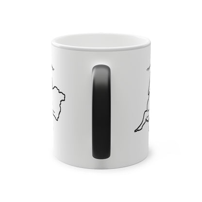 Clare Magic Mug: Color - Changing Coffee Cup with Artistic Map Design