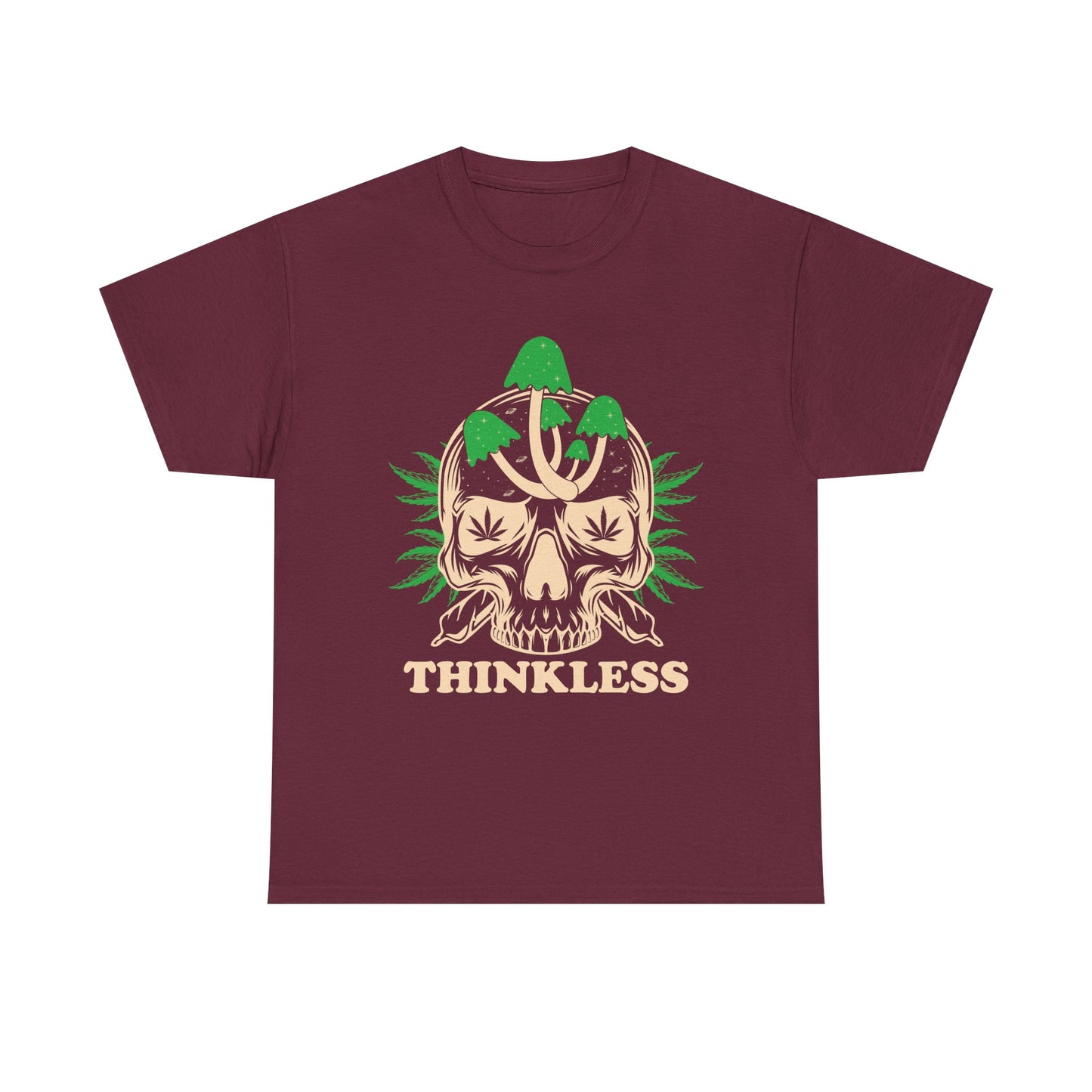 Mushroom Skull 'THINKLESS' T-Shirt