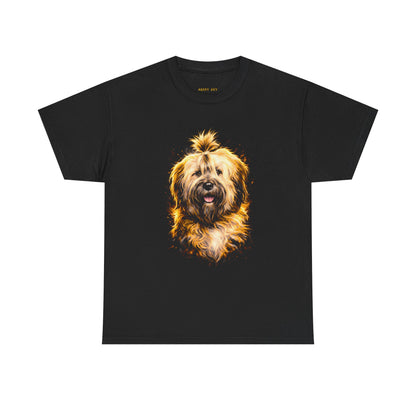 Dog Portrait Tee — Cute Fluffy Dog Graphic T‑Shirt