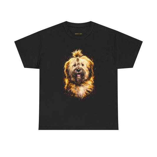 Dog Portrait Tee — Cute Fluffy Dog Graphic T‑Shirt