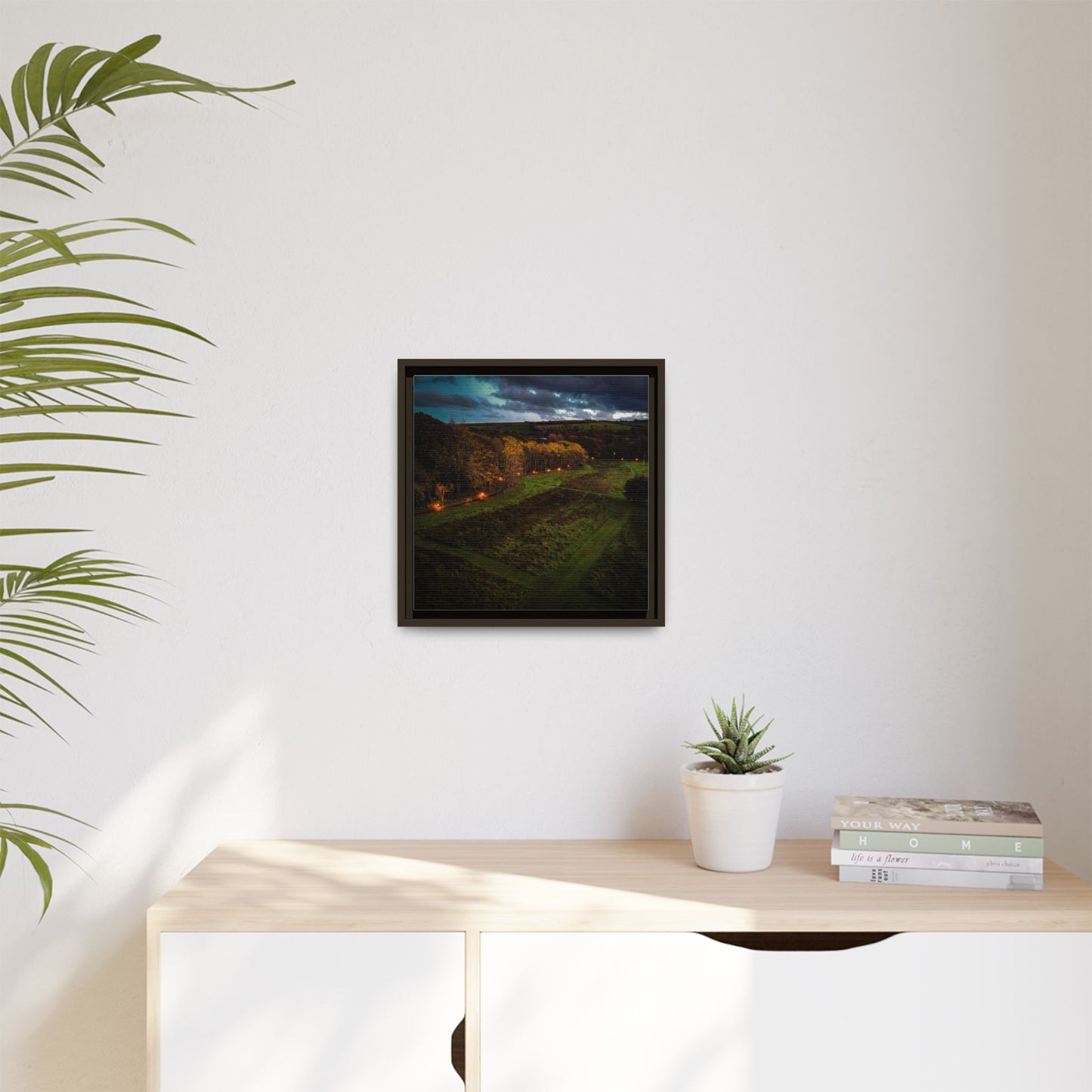 Listowel Town Park Matte Canvas, Framed (Multi-color)