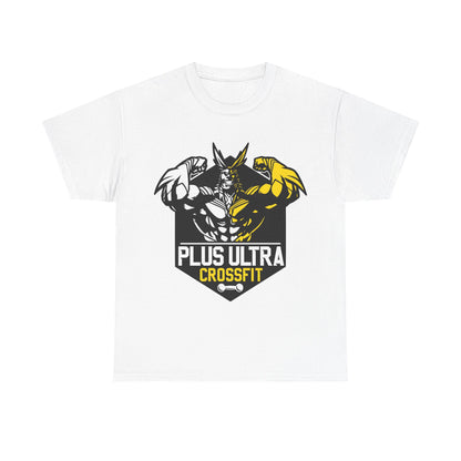 Plus Ultra CrossFit Unisex Heavy Cotton Tee - Fitness Motivational Shirt White